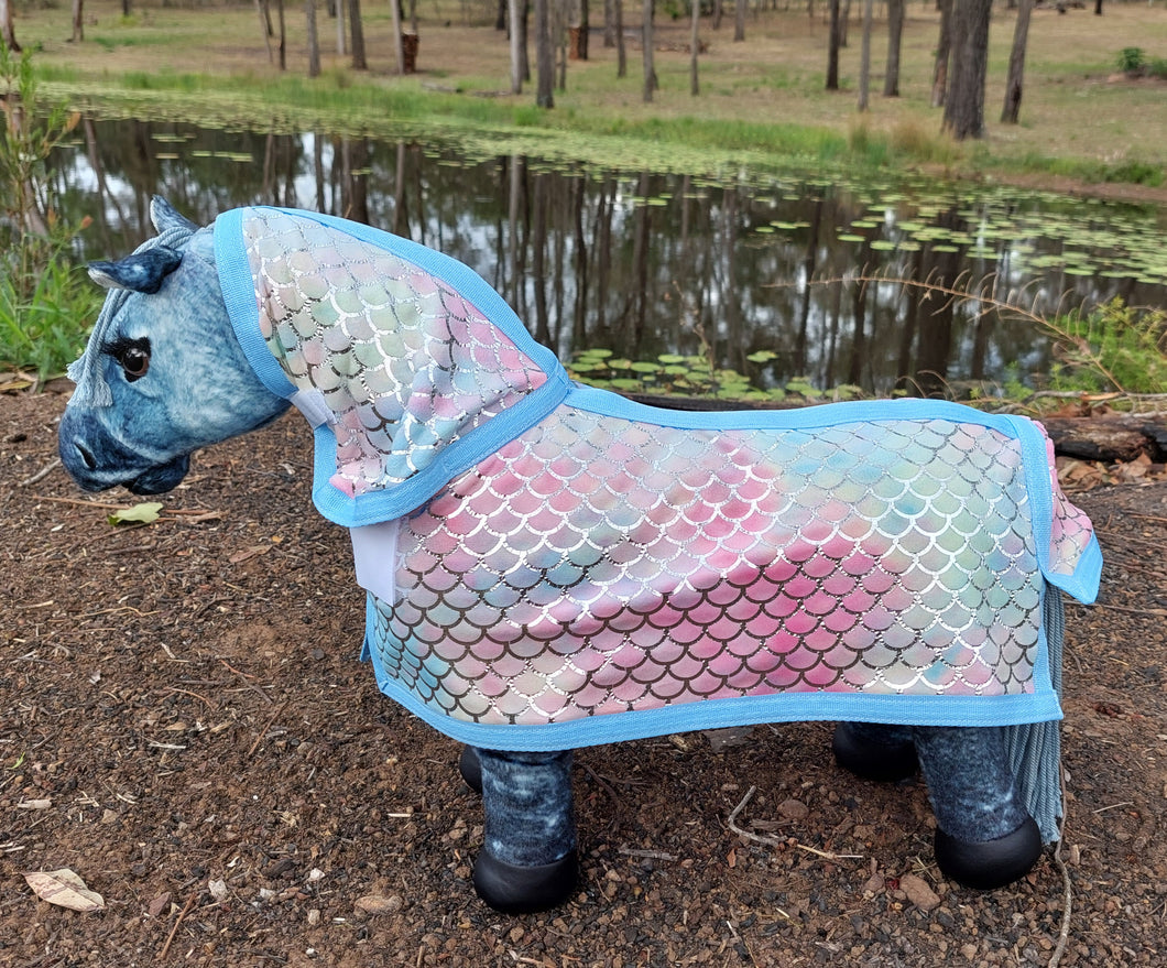 Mermaid Sparkle Toy Pony Rug/Neck Combo
