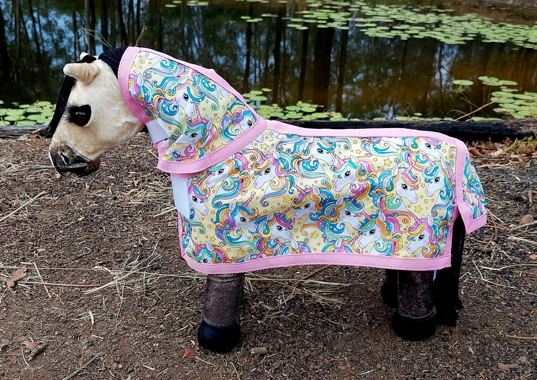 Glitter Unicorn Toy Pony Rug/Neck Combo