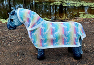 Rainbow Unicorn Toy Pony Rug/Neck Combo