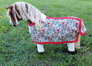 Christmas Highland Cows Toy Pony Rug