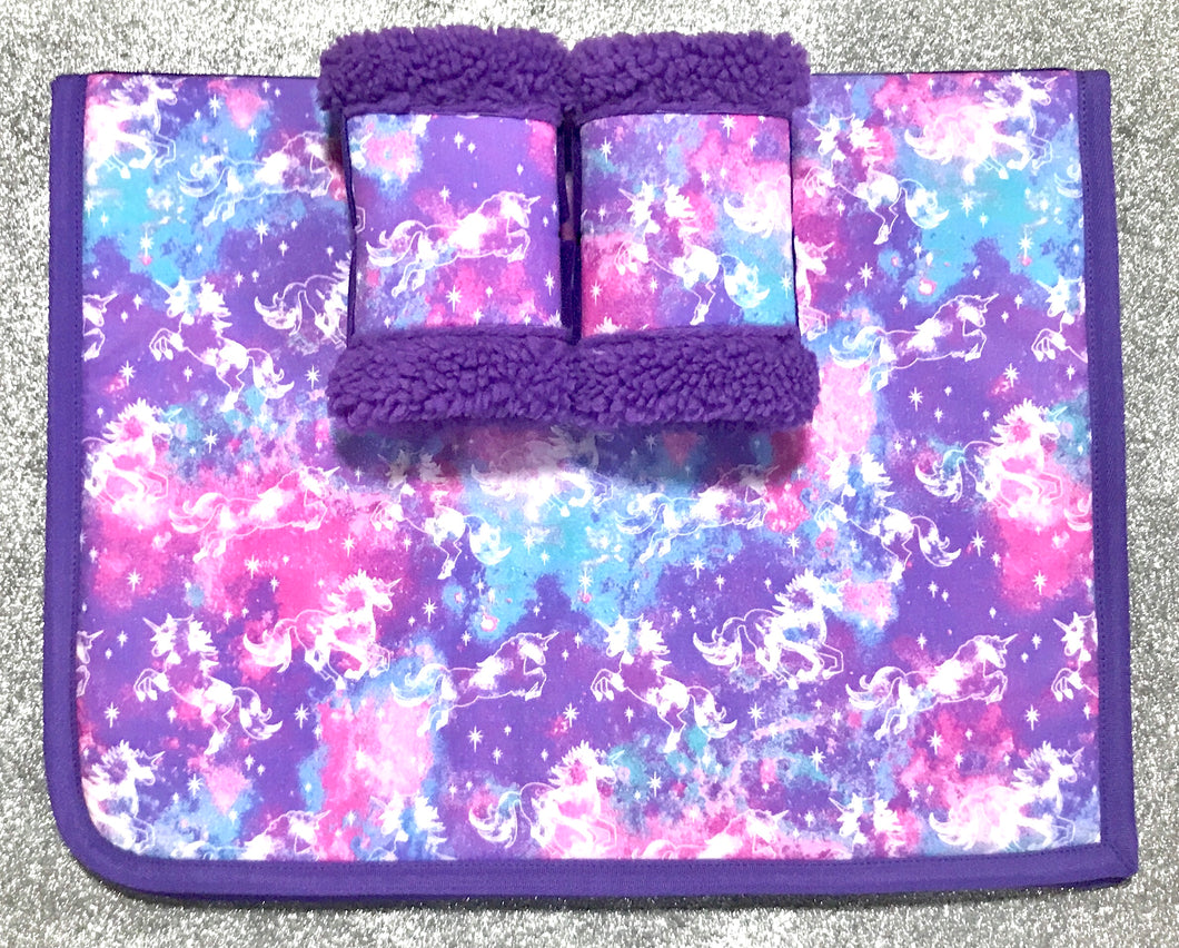 Unicorn Saddlecloth Set