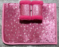 Pink Sparkle Saddlecloth Set