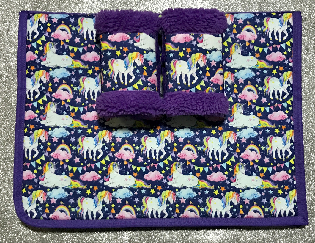 Unicorn Saddlecloth Set