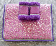 Pink/Purple Star Saddlecloth Set