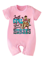 Just a Girl Who Loves Horses Onesie