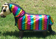 Rainbow Sparkle Toy Pony Rug/Neck Combo