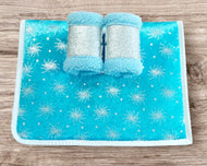 Aqua Sparkle Saddlecloth Set