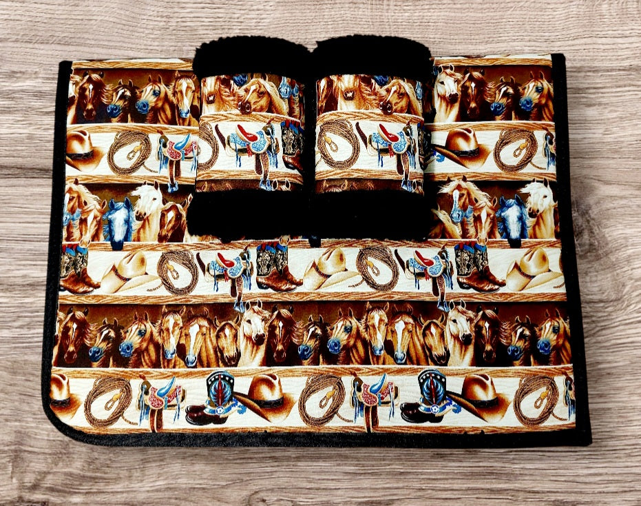 Cowboy Saddlecloth Set