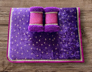 Purple Sparkle Saddlecloth Set