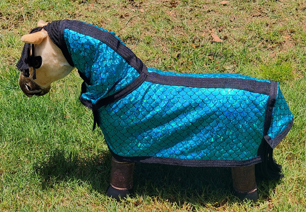 Aqua Sparkle Toy Pony Rug/Neck Combo