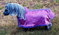 Mauve Velvet Toy Pony Rug