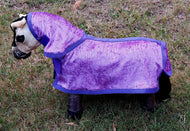 Mauve Sparkle Toy Pony Rug/Neck Combo