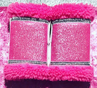Set of 2 Pink Sparkle Boots